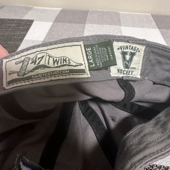 COPY - Vintage 47 Hartford whalers grey cap size large hockey - Picture 4 of 4